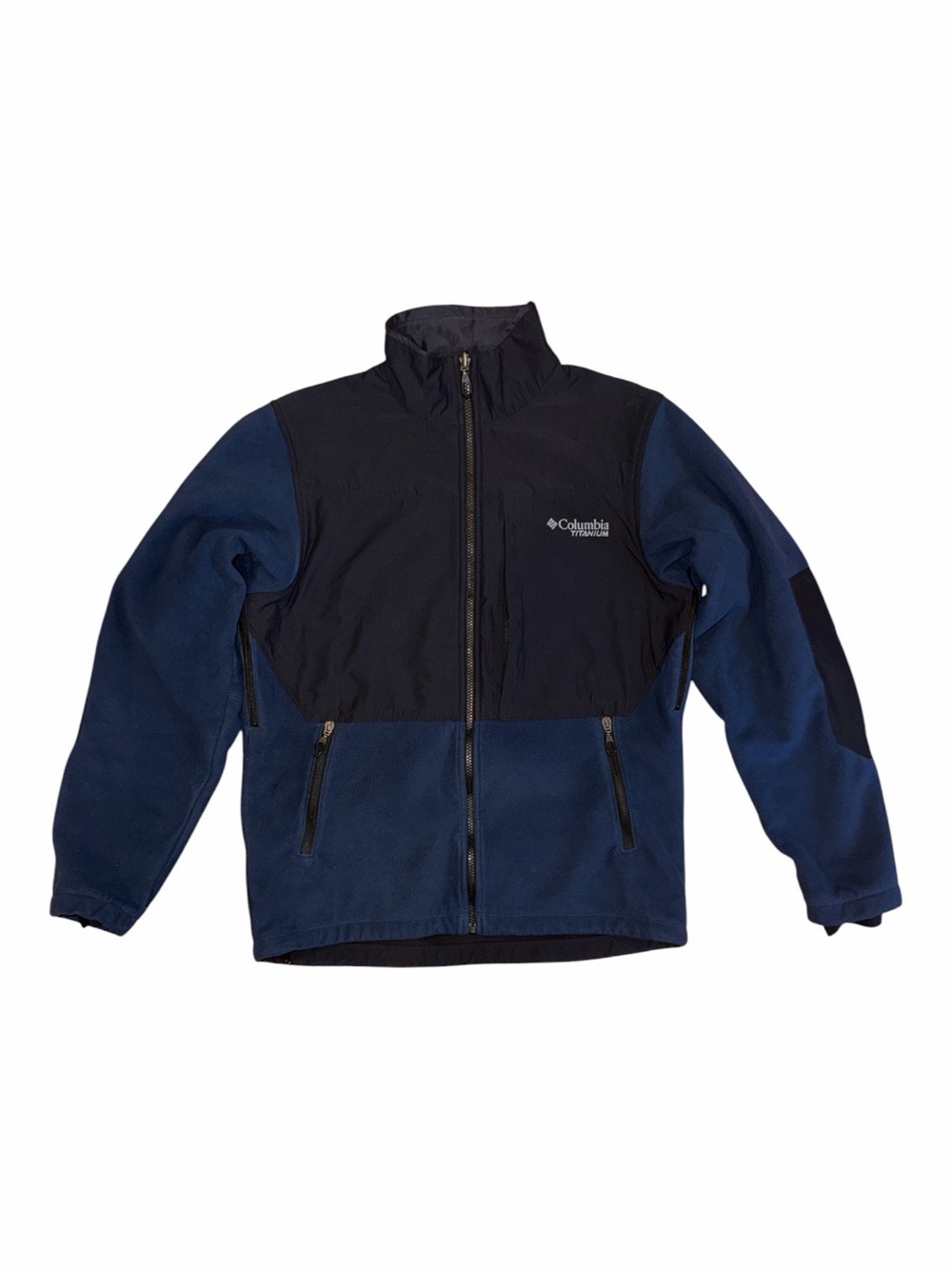 Columbia Navy and Black Full-Zip Fleece Jacket